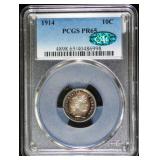 1914 Barber Dime PR65 PCGS CAC