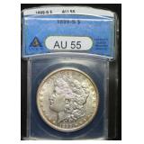 1899-S Morgan Silver Dollar AU55 ANACS
