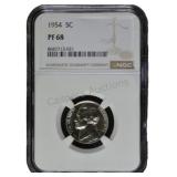 1954 Jefferson Nickel PF68 NGC