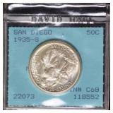1935-S San Diego Classic Commem David Hall Pack