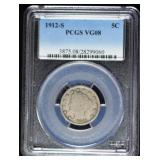 1912-S Liberty Nickel VG8 PCGS