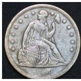 1860-O Seated Liberty Dollar