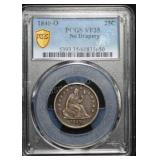 1840-O Seated Liberty Quarter VF35 PCGS