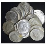 1967 Kennedy Half BU roll of 20