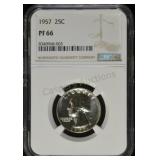 1957 Washington Quarter PF66 NGC