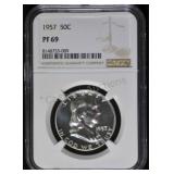 1957 Franklin Half Dollar PF69 NGC