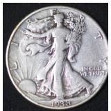 1938-D Walking Liberty Half Dollar