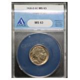 1926-D Buffalo Nickel MS63 ANACS