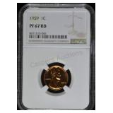 1959 Lincoln Cent PF67 RD NGC