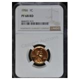 1956 Lincoln Cent PF68 RD NGC