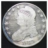 1829 Capped Bust Half Dollar