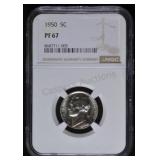 1950 Jefferson Nickel PF67 NGC