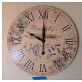 PICCADILLY'S FLOWER SHOPPE WALL CLOCK #2