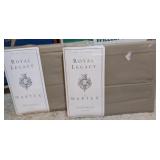 2PC ROYAL LEGACY TWIN FLAT SHEETS-NIP, TAUPE
