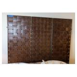 3-PANEL ROOM DIVIDER BRONZE TONE METAL