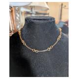 SARAH COVENTRY GOLD & BLACK TONE BAR LINK CHOKER