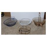 4PC WIRE BASKETS