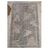 LARGE BATH MAT, GREEN TEA COLOR, RUBBER BACKED