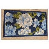 BLUE/WHITE/GREEN THROW RUG