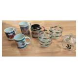 ASSTD CHRISTMAS MUGS, BOWLS, LIDDED CANDY DISH