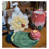 ASSTD BATH ACCESSORIES, FROG, FLOWER,