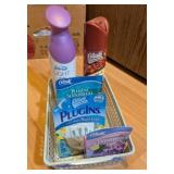 PLASTIC STORAGE ORGANIZER BASKET, AIR SPRAY