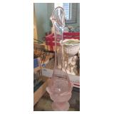 VTG VIKING THISTLE PINK CABBAGE BOTTOM FROSTED