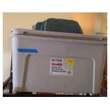 2PC 38-GAL STORAGE TUBS W/LIDS #1, GREY