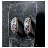 SILVER TONE EARRINGS MARKED '925'