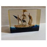 SAILING VESSEL PAPERWEIGHT