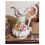 VTG CAPODIMONTE STYLE PORCELAIN PITCHER