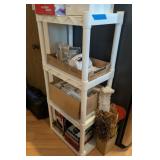 4-SHELF PLASTIC SHELVING UNIT