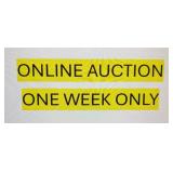 ONE WEEK ONLY ONLINE AUCTION