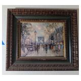 FRAMED VTG 'CHAMPS ELYSEES' SIGNED BY BLANCHARD