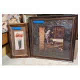 2PC FRAMED ARTWORK, TULIPS & GRAPES