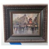 FRAMED ARTWORK 'MOULIN ROUGE' BY BLANCHARD