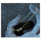 GOLD TONE BRACELET, MARKED '14KT' 'ITALY'
