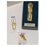 THE VATICAN LIBRARY COLLECTION ORNATE GOLD TONE
