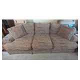 PLUNKETT TAPESTRY PILLOW BACK SOFA, BEIGE,