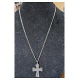 SILVER TONE CROSS