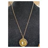 VTG GOLD TONE REPLICA OF $20 BECENTENNIAL COIN
