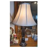 TABLE LAMP #2, 3-WAY BULB, METALLIC FINISH