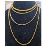 ASSTD GOLD TONE NECKLACES