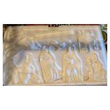 WHITE PORCELAIN NATIVITY SCENE
