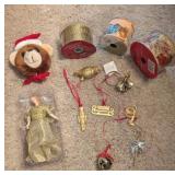 ASSTD CHRISTMAS RIBBON, ORNAMENTS
