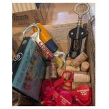 ASSTD BARWARE, OPENERS, WINE CORKS, WINE GLASS