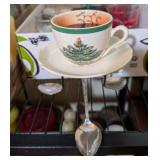 HANDMADE TEA CUP & SAUCER CANDLE W/CANDLE HOLDER