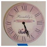 PICCADILLY'S FLOWER SHOPPE WALL CLOCK #1