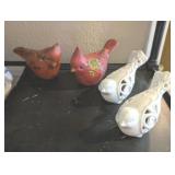 4PC BIRD DECOR, CARDINALS, OTHER