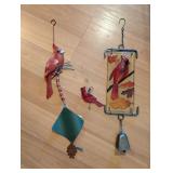 3PC CARDINAL WINDOW DECOR